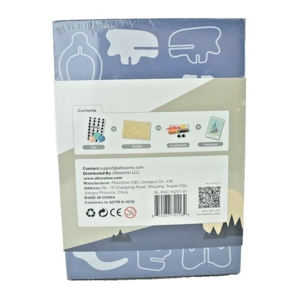 Allessimo Wunder Clay Burrow Bunny Super Light Clay Animal Park DIY STEM Project - Picture 2 of 6